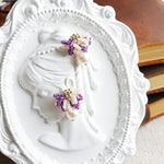 Camellia Mariota Bicolor Earrings in Royal Purple Girl