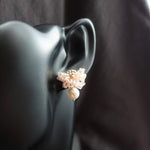 Camellia Mariota Earrings in Blush Pink Bust