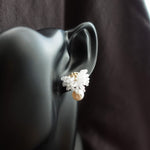 Camellia Mariota Earrings in Cloud White Bust