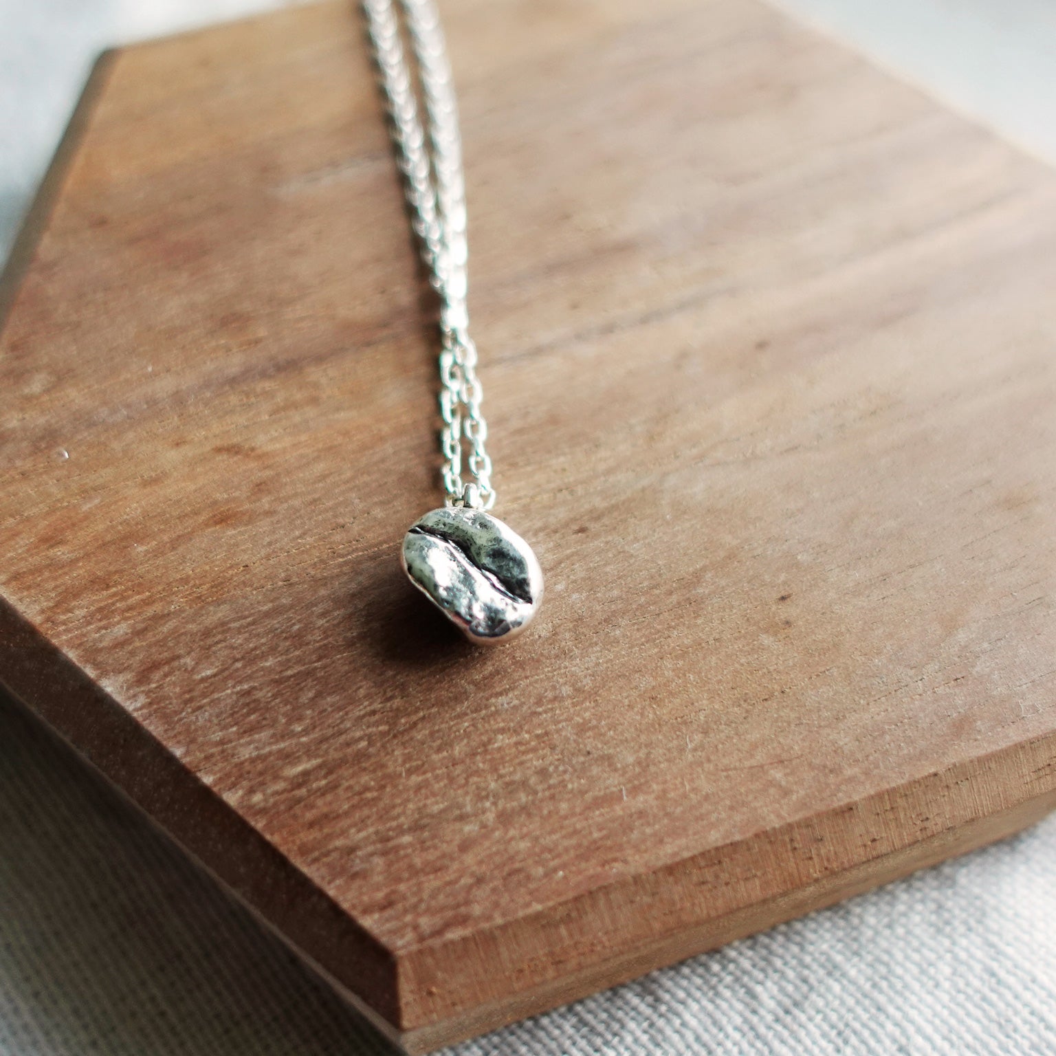 Coffee Bean Necklace Front