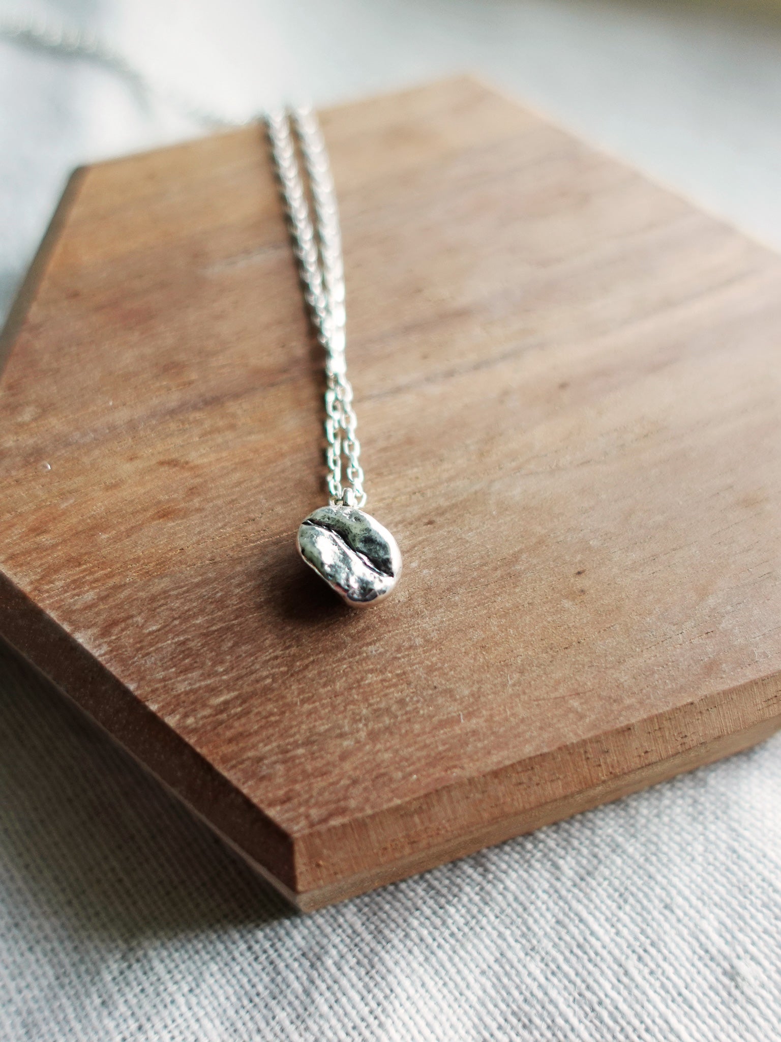 Coffee Bean Necklace Front