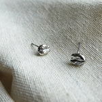 Coffee Bean Stud Earrings Front 1