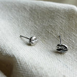 Coffee Bean Stud Earrings Front 2