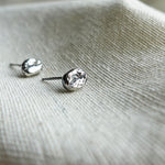Coffee Bean Stud Earrings Left