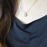 Cyme Petite Necklace in Blue