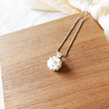 Cyme Petite Necklace in White
