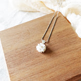 Cyme Petite Necklace in White