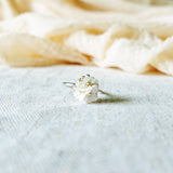 Cyme Petite Slim Ring in White