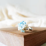 Cyme Ring in Blue