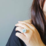 Cyme Ring in Blue