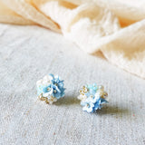 Cyme Stud Earrings in Blue