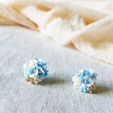 Cyme Stud Earrings in Blue