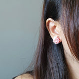 Cyme Stud Earrings in Pink