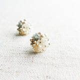 Cynthia Earrings in Smoke Grey Front