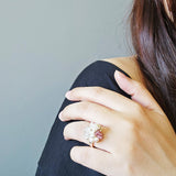 Cynthia Ring in Mauve Purple