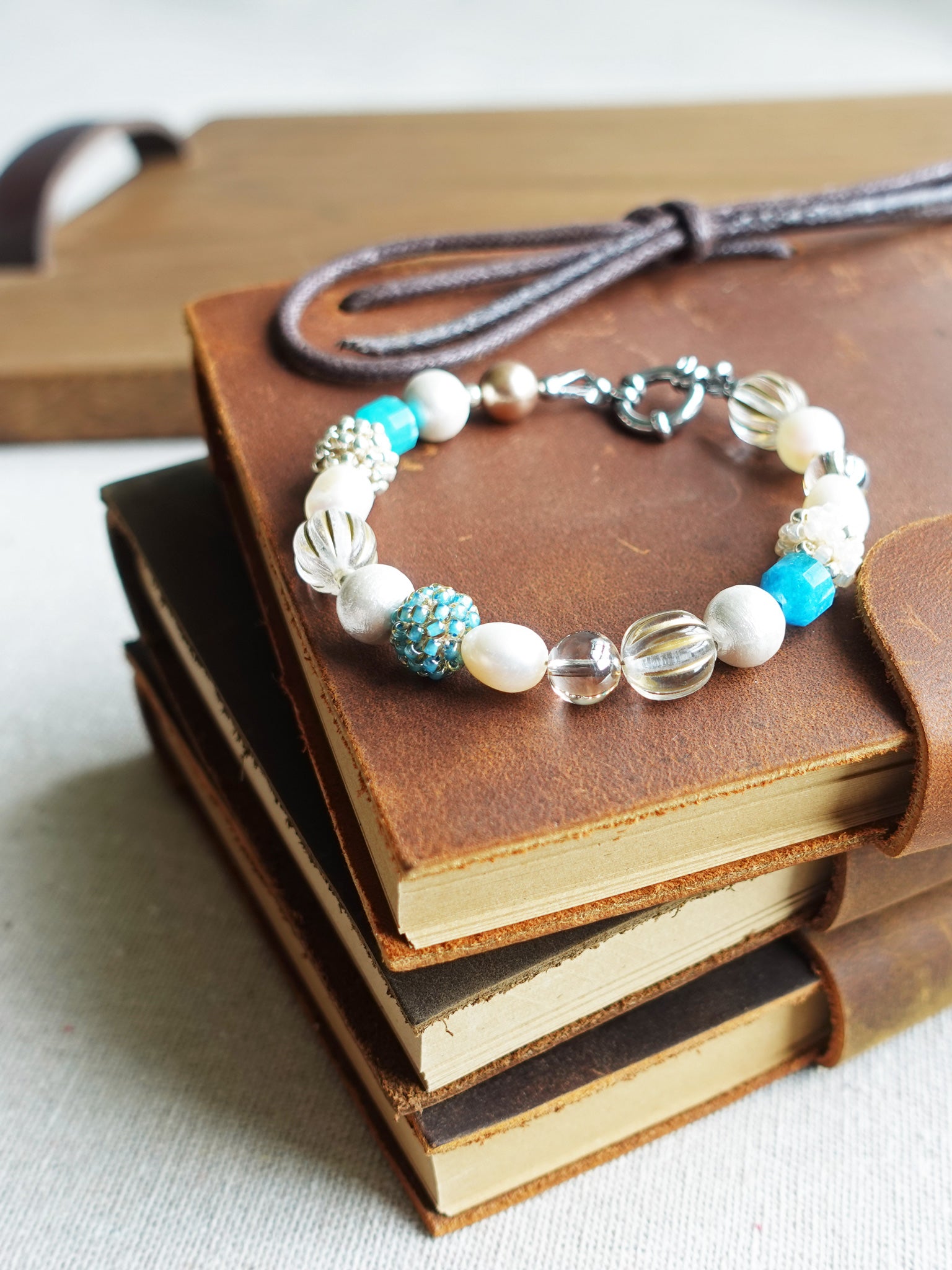 Elowen Bracelet in Ocean Green Books