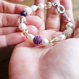 Elowen Bracelet in Royal Purple Palms