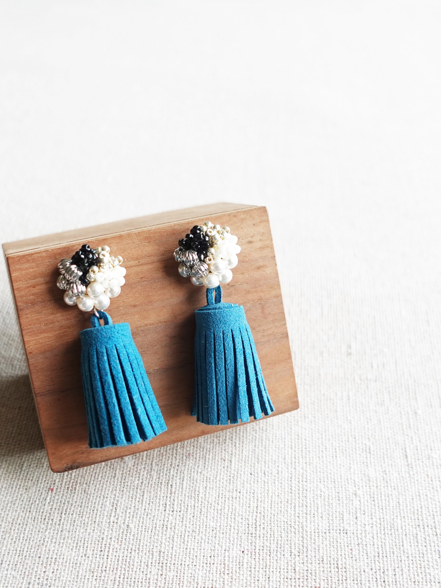 Emery Tassel Earrings Display Right