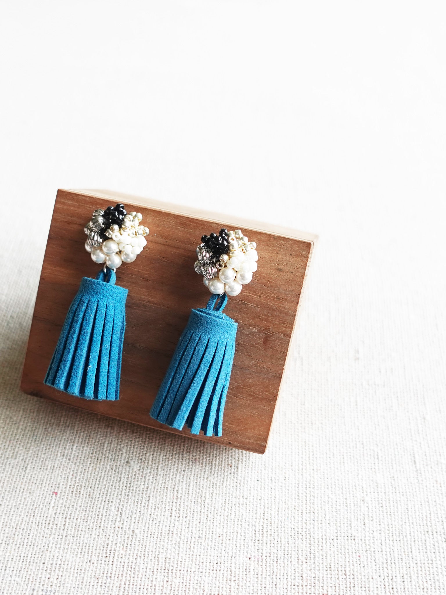 Emery Tassel Earrings Display Side