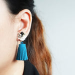 Emery Tassel Earrings Model