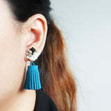 Emery Tassel Earrings Model