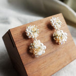 Estellar Earrings in Ivory Display Left