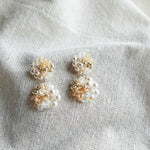 Estellar Earrings in Ivory Front Right