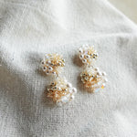 Estellar Earrings in Ivory Left