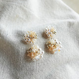 Estellar Earrings in Ivory Left