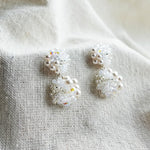 Estellar Earrings in White Left