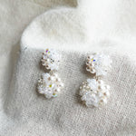 Estellar Earrings in White Right