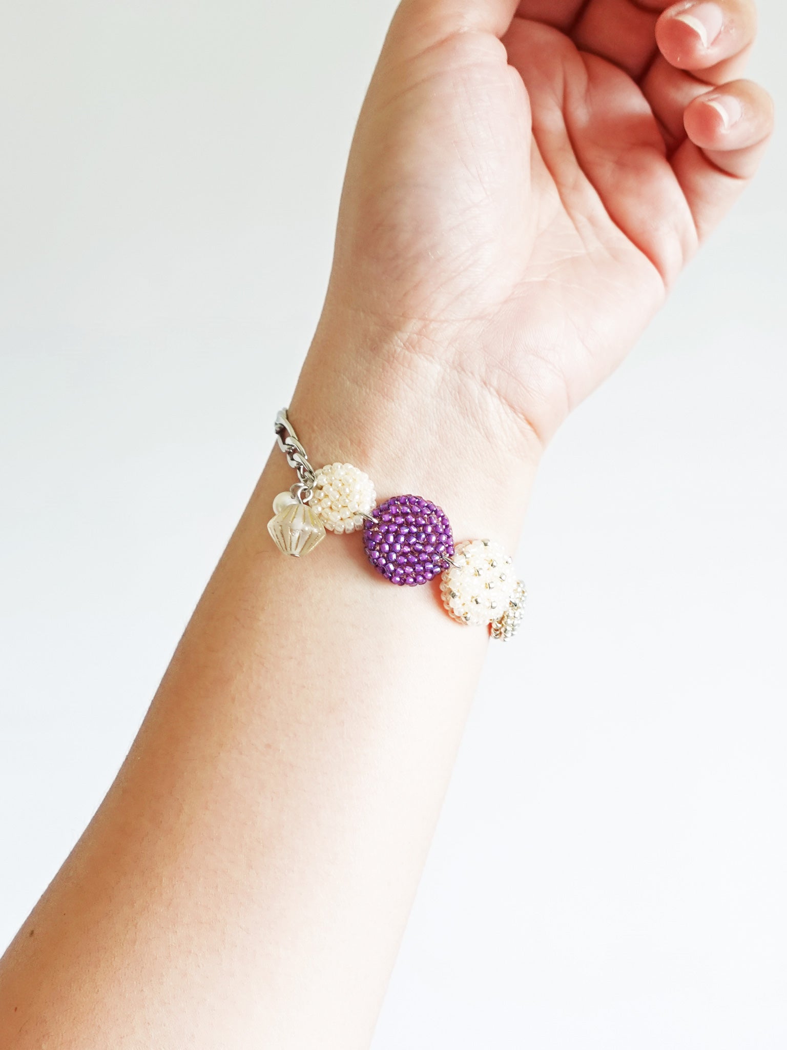 Evardo Bracelet in Royal Purple Hand 1