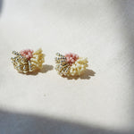 Garde Stud Earrings in Pale Pink Front