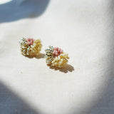 Garde Stud Earrings in Pale Pink Right
