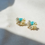 Garde Stud Earrings in Turquoise Front