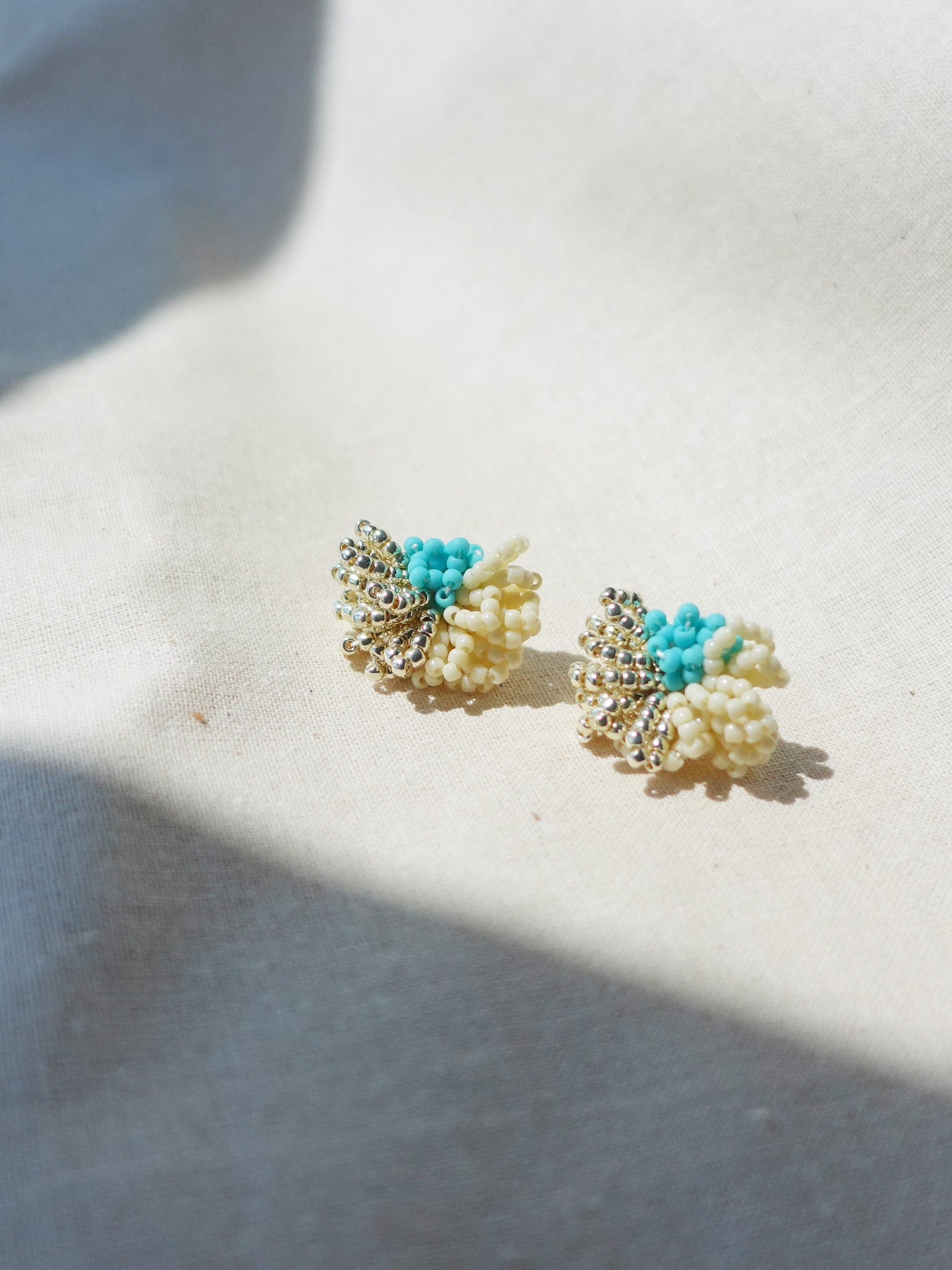 Garde Stud Earrings in Turquoise Front