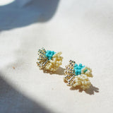 Garde Stud Earrings in Turquoise Right