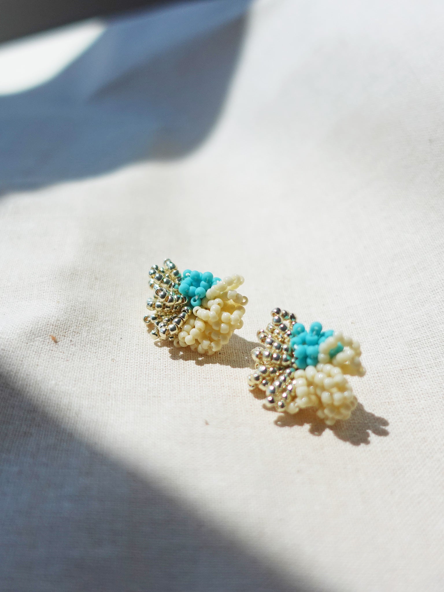 Garde Stud Earrings in Turquoise Right