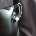 Kai Stud Earrings in Blush Pink Bust