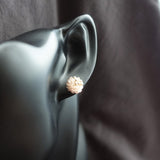 Kai Stud Earrings in Blush Pink Bust