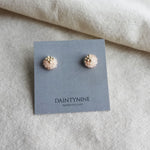 Kai Stud Earrings in Blush Pink Card