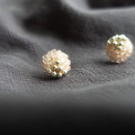 Kai Stud Earrings in Blush Pink Left