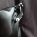 Kai Stud Earrings in Cloud White Bust