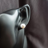 Kai Stud Earrings in Cloud White Bust