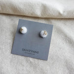 Kai Stud Earrings in Cloud White Card
