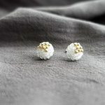 Kai Stud Earrings in Cloud White Left