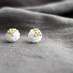 Kai Stud Earrings in Cloud White Right