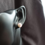 Kai Stud Earrings in Mauve Purple Bust