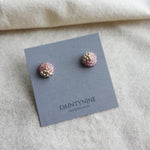 Kai Stud Earrings in Mauve Purple Card