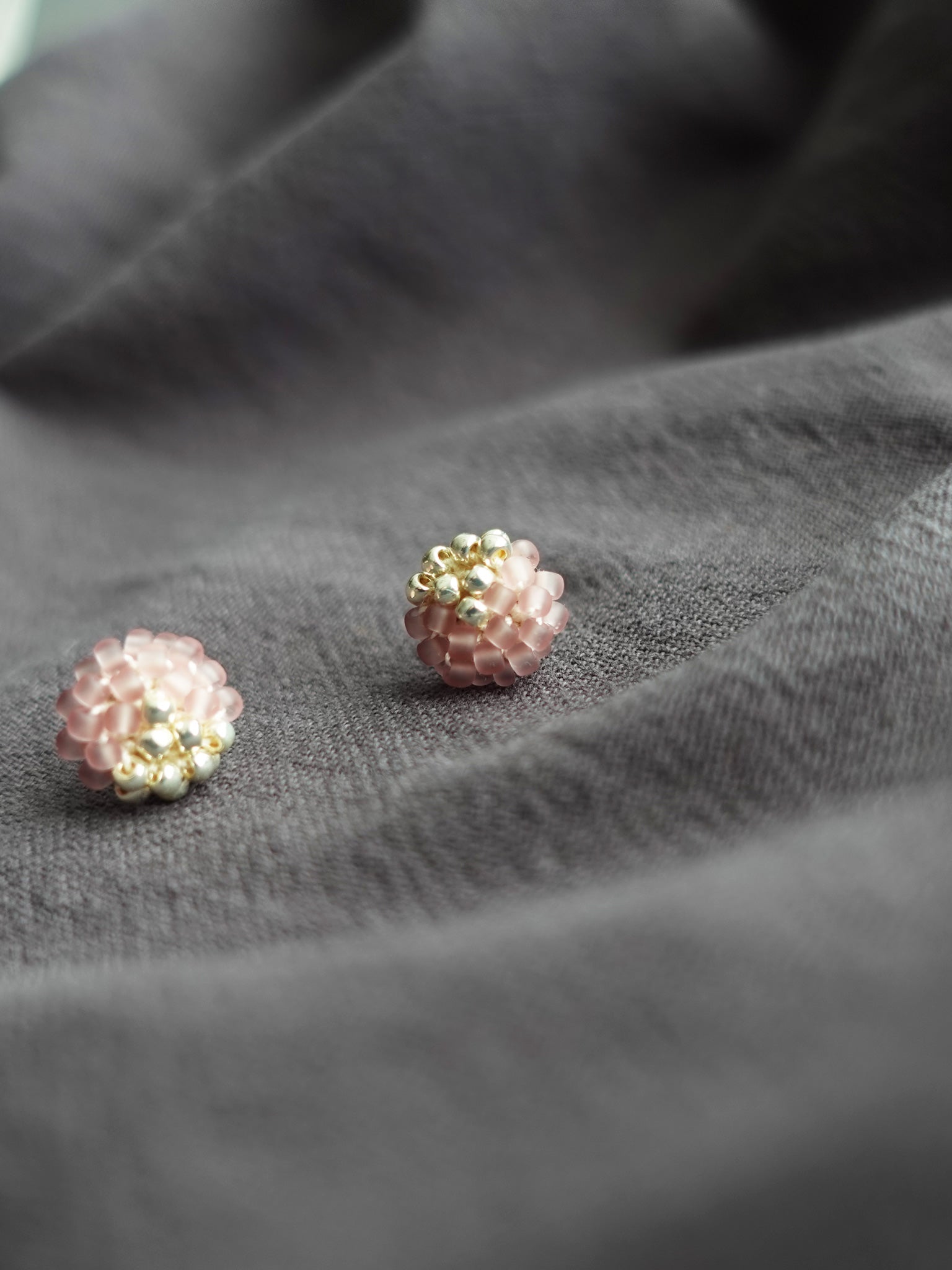 Kai Stud Earrings in Mauve Purple Right